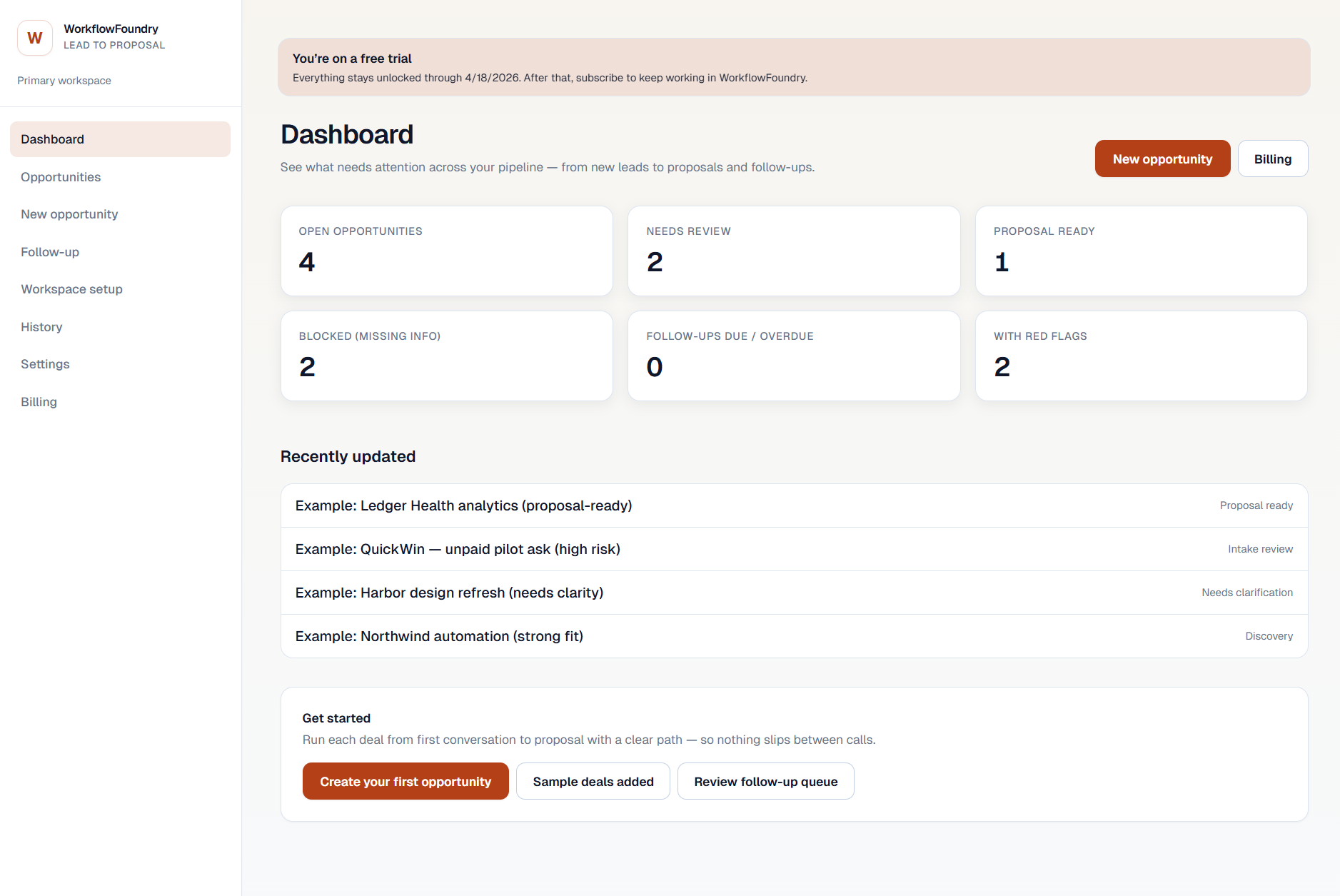 WorkflowFoundryLabs app screenshot